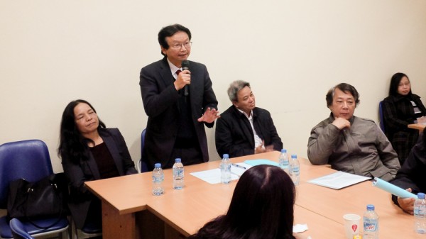 PGS.TS Nguyễn Thiện Nam (Chủ nhiệm Khoa) phát biểu tại Hội nghị.