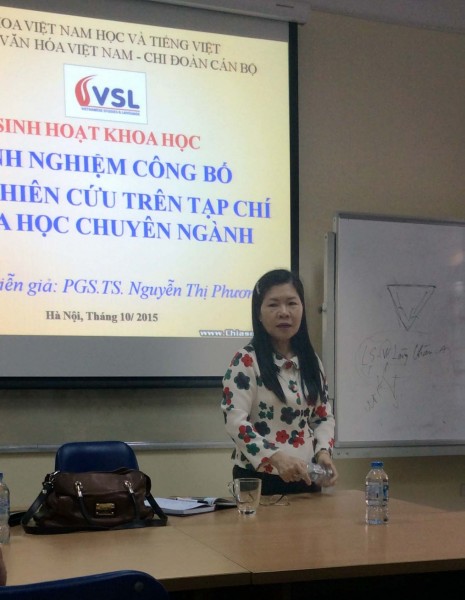 PGS.TS. Nguyễn Thị Phương Chi.